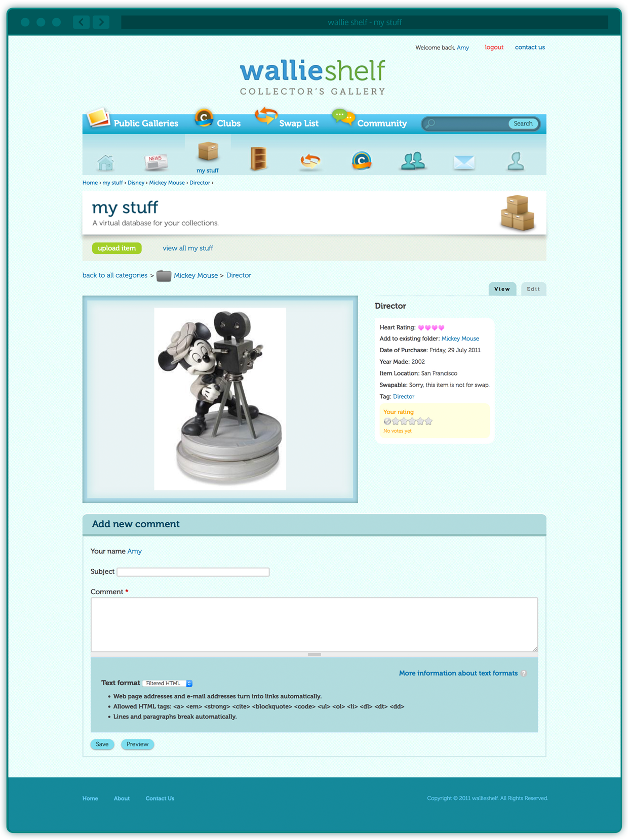 Wallie Shelf - Item Details