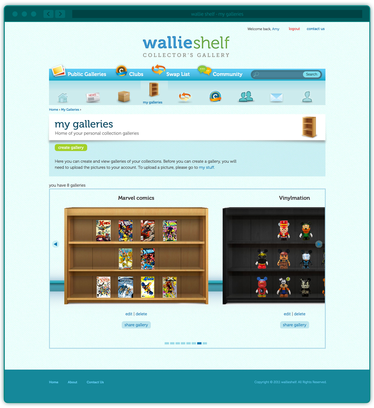 Wallie Shelf - My Galleries